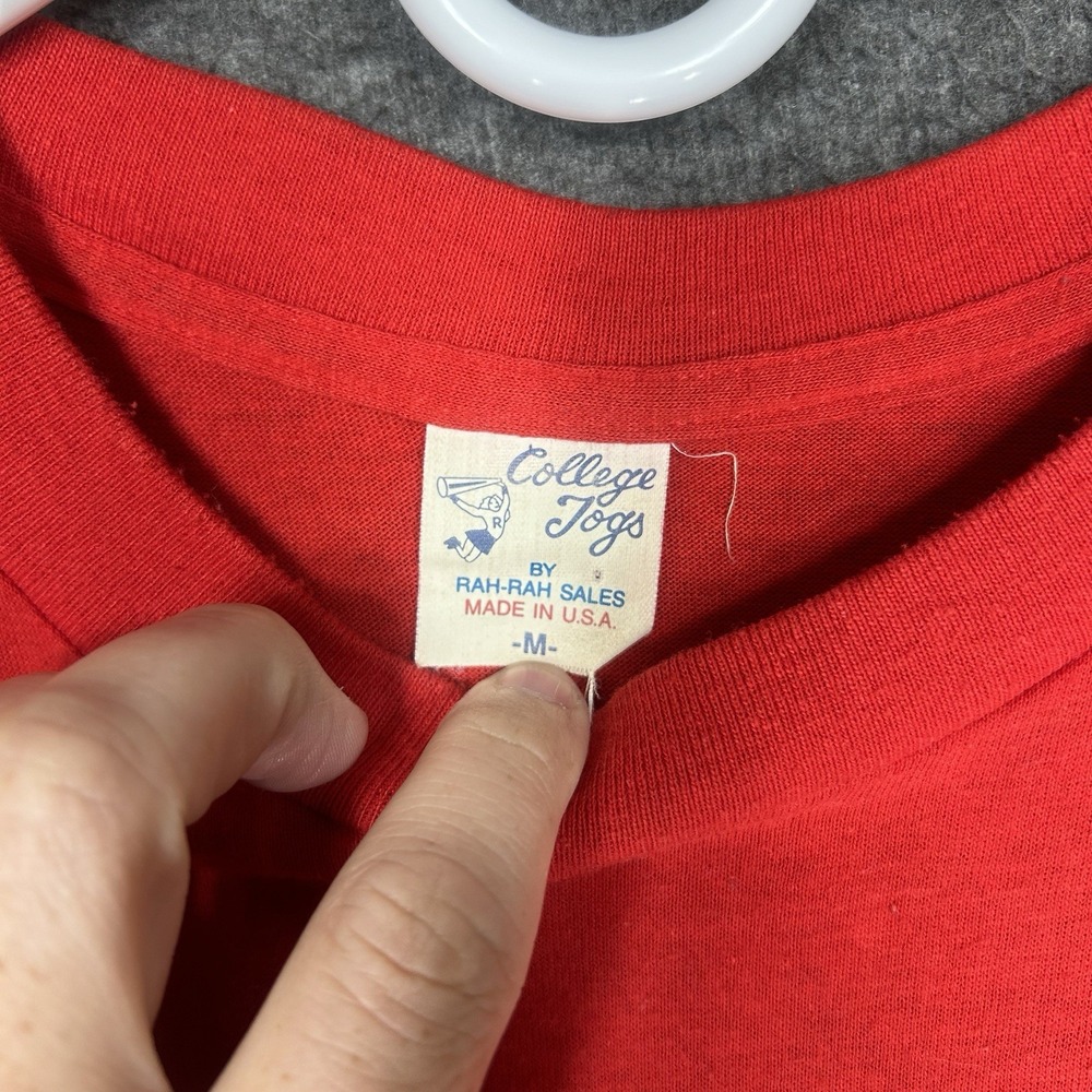 VTG Georgia Bulldogs Shirt Mens S (tag M) Red 1990 Baseball National Champions - Picture 13 of 13
